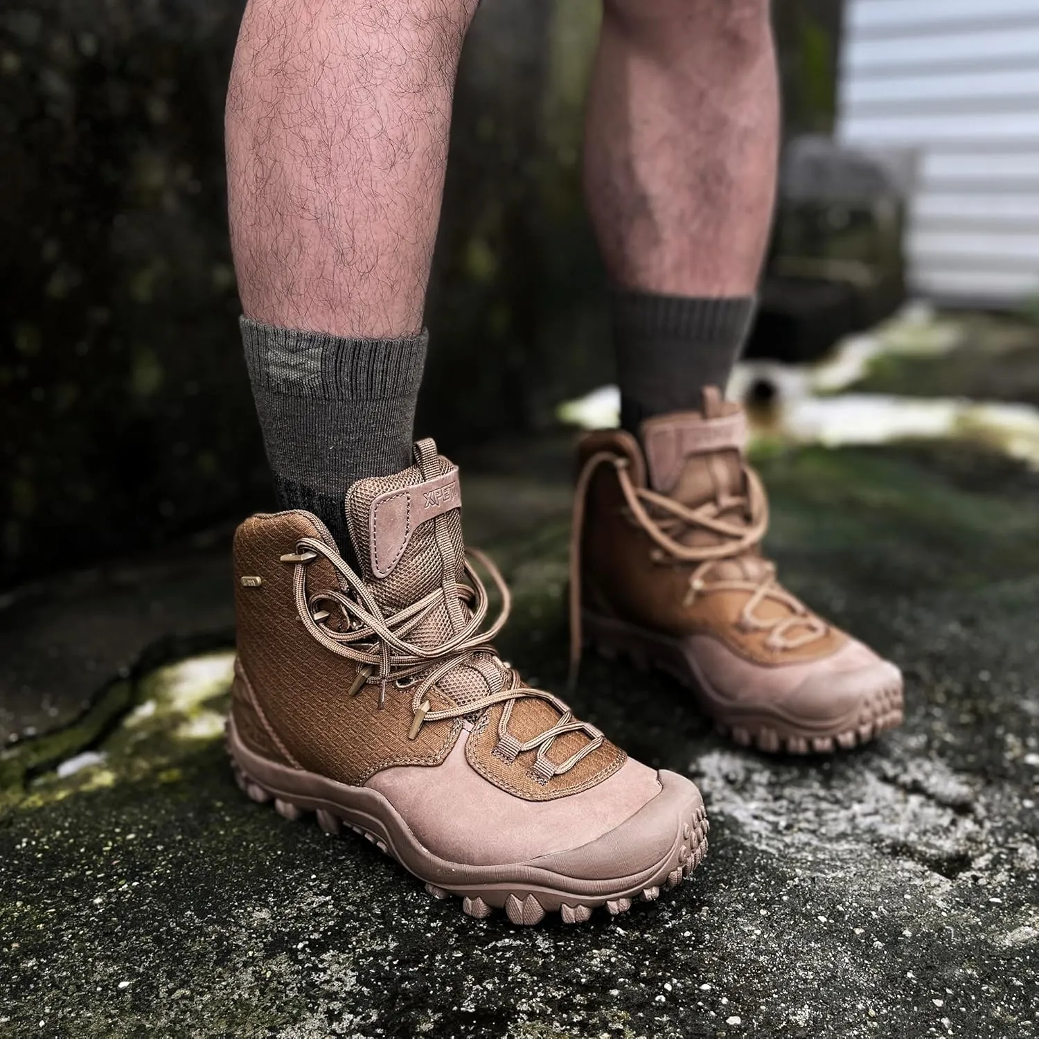 XPETI DUTY Men's Bravo Leather Military Boots Waterproof Tactical Boots