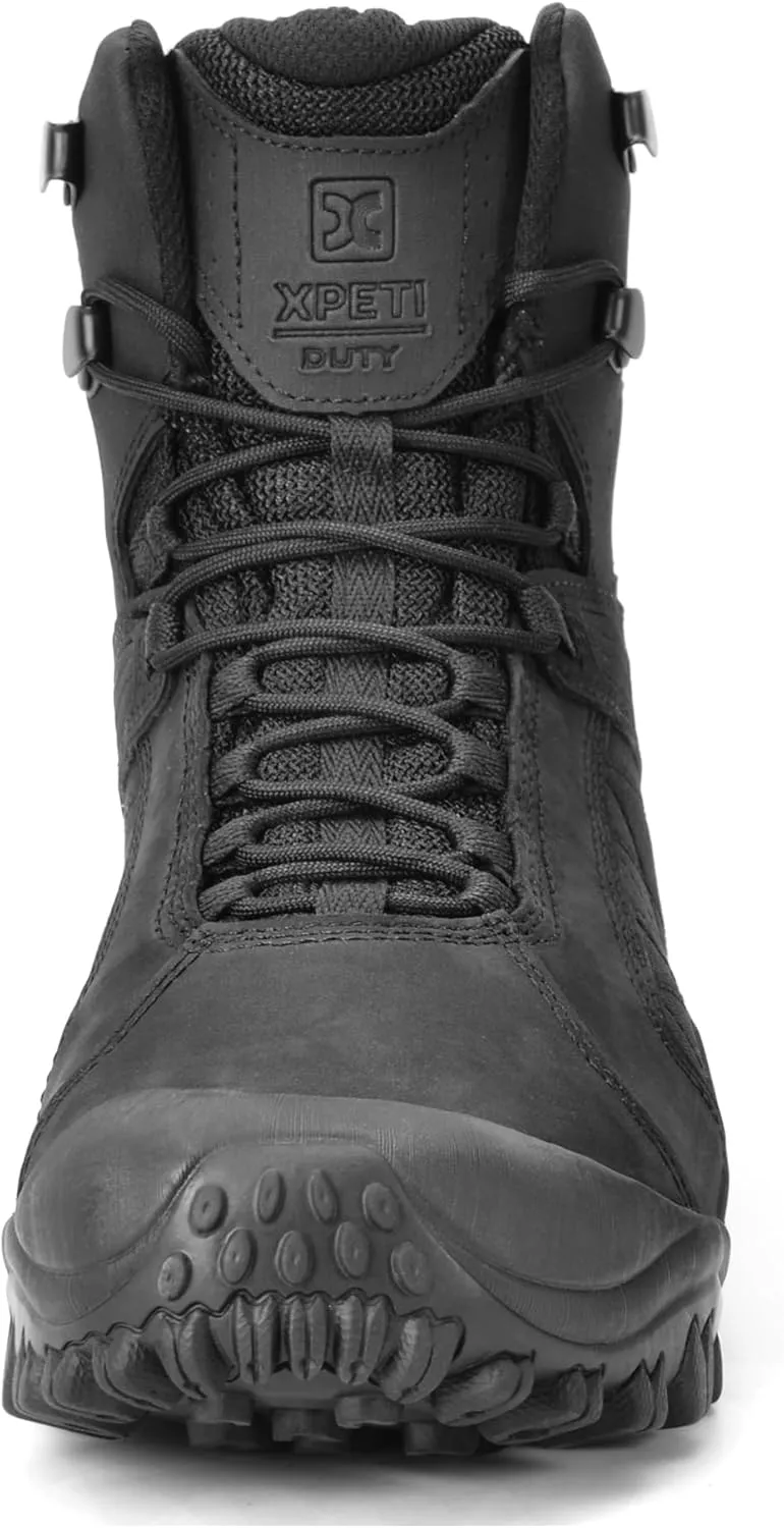 XPETI DUTY Men's Raptor Waterproof Leather Tactical Boots